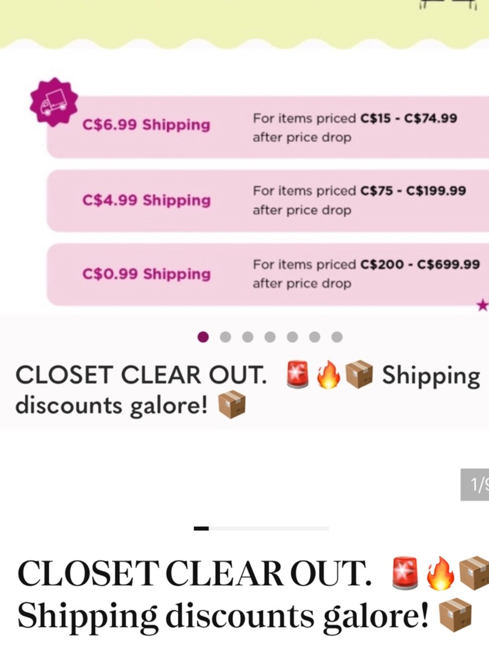 CLOSET CLEAR OUT. 🚨🔥📦 Shipping discounts galore! 📦